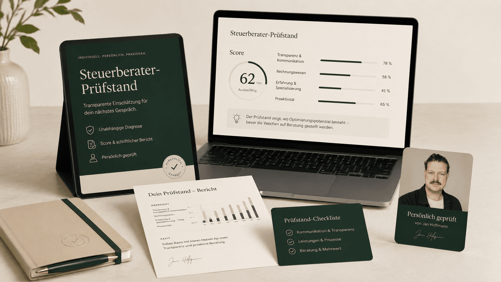 Steuerberater-Prüfstand digitales Kundenpaket